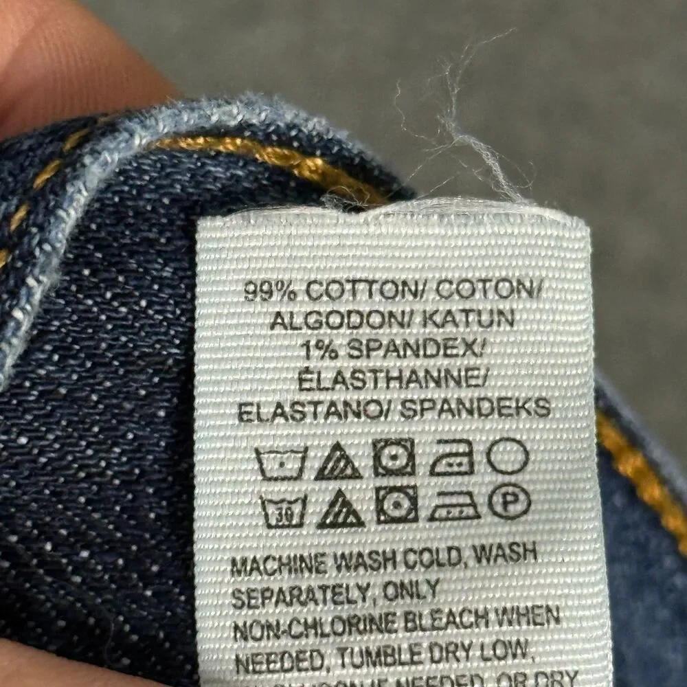 Lucky Brand Jeans Mens 32x32 Blue 221 Original Straight Fit Dark Wash Denim Pant
